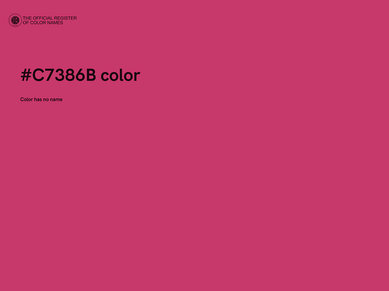 #C7386B color image