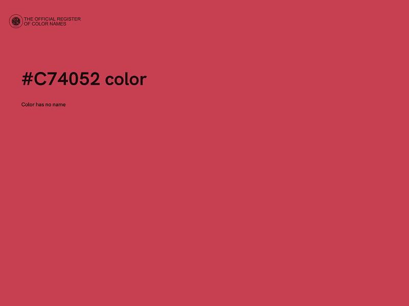 #C74052 color image