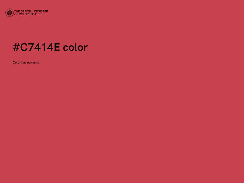 #C7414E color image