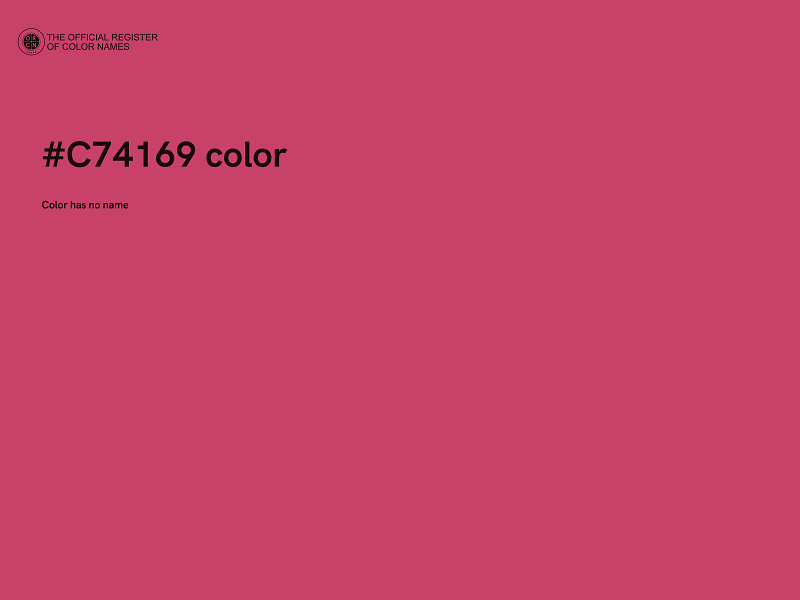 #C74169 color image