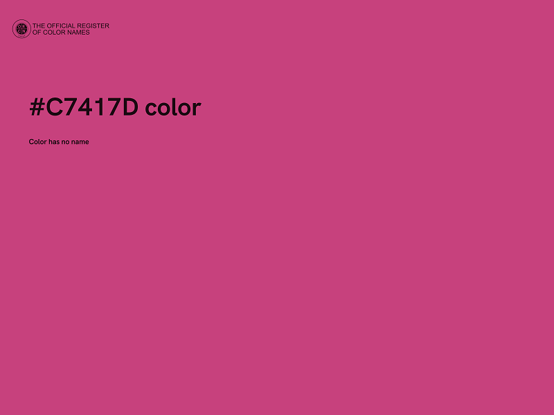 #C7417D color image