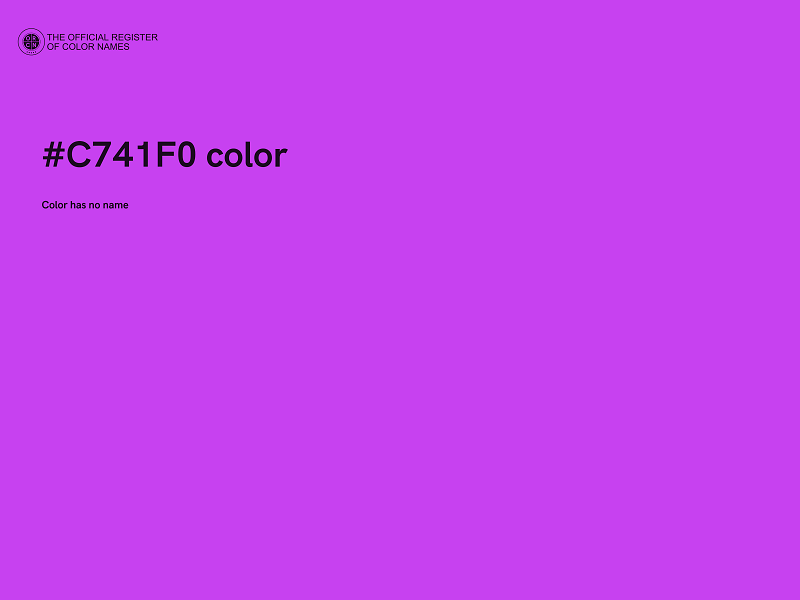 #C741F0 color image