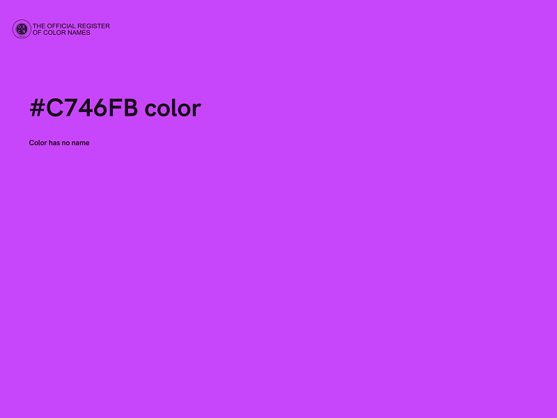 #C746FB color image