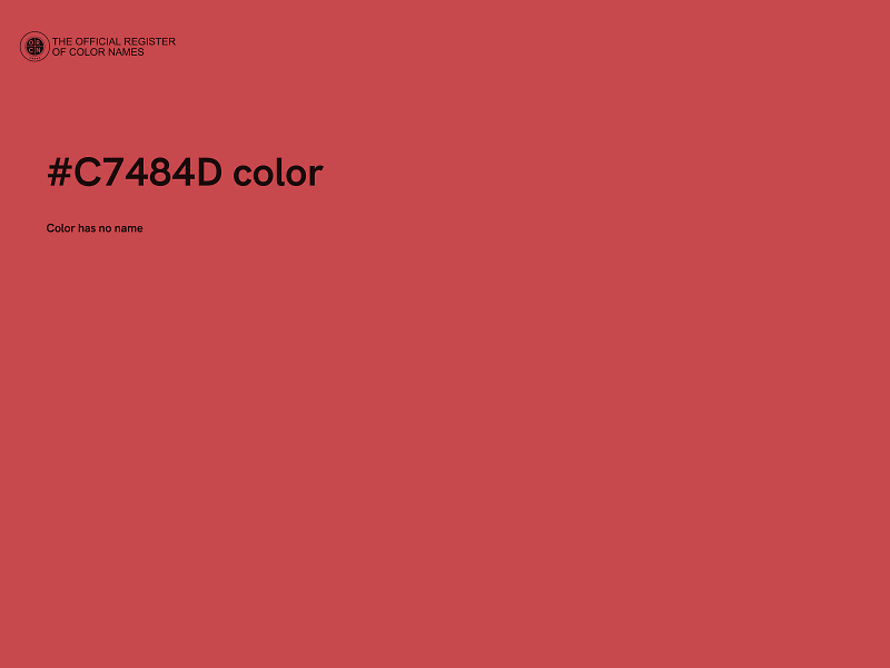 #C7484D color image