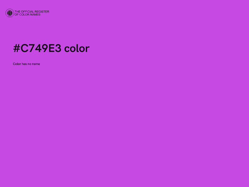 #C749E3 color image