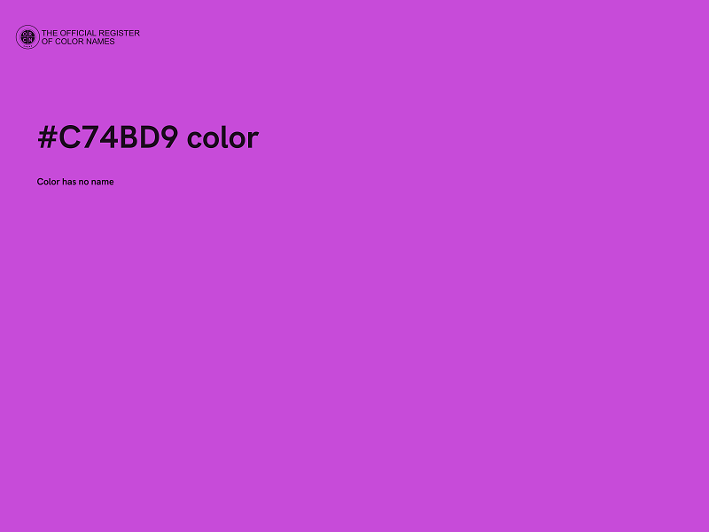 #C74BD9 color image