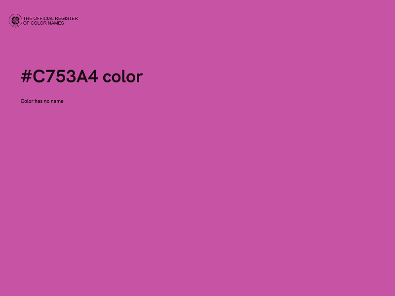 #C753A4 color image