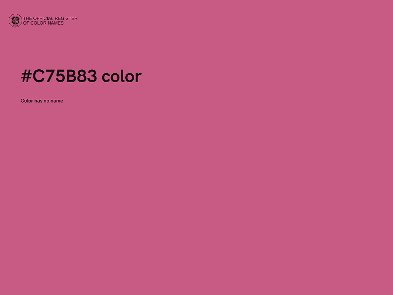 #C75B83 color image