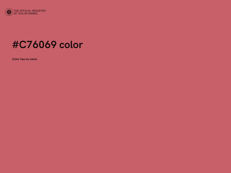 #C76069 color image