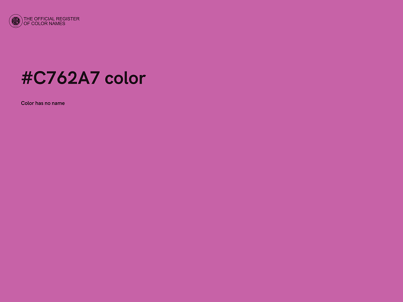 #C762A7 color image