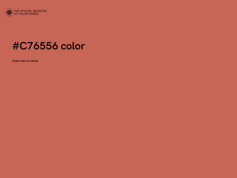 #C76556 color image