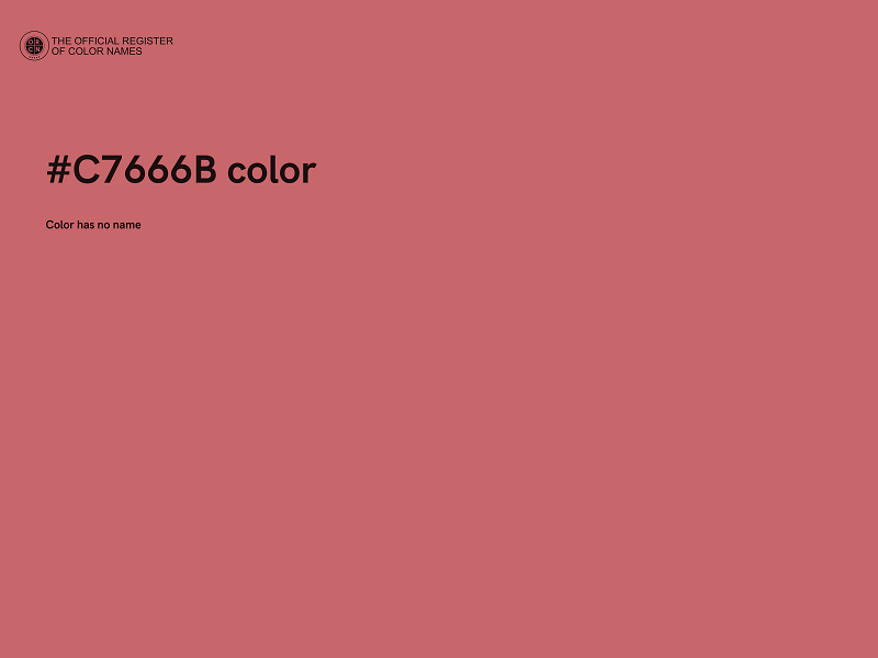 #C7666B color image