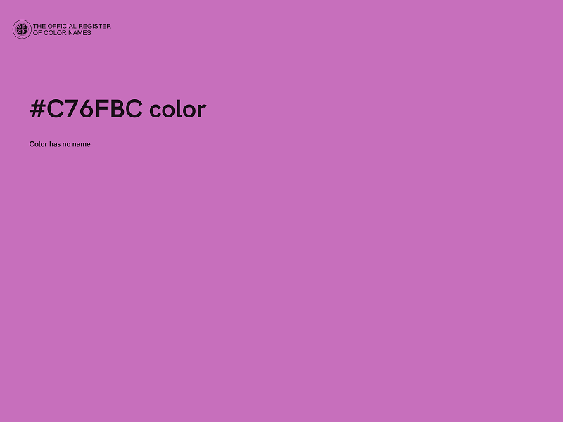 #C76FBC color image