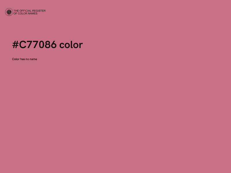 #C77086 color image