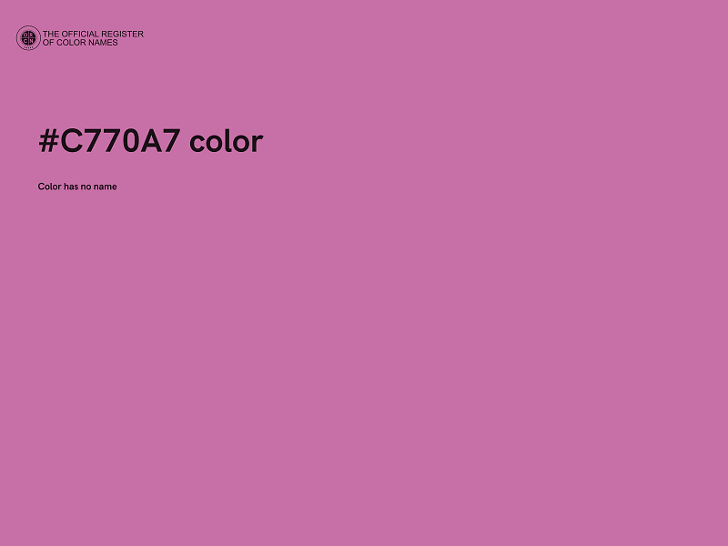 #C770A7 color image