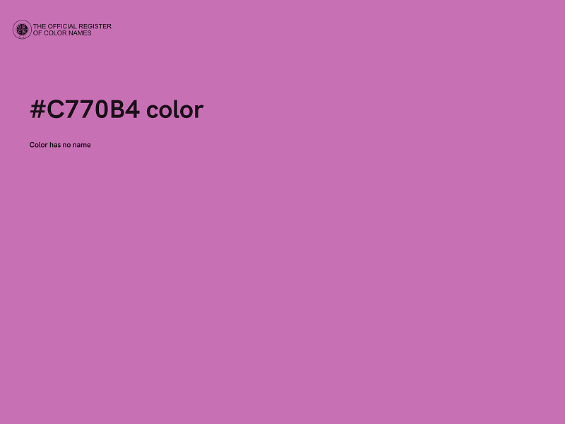 #C770B4 color image