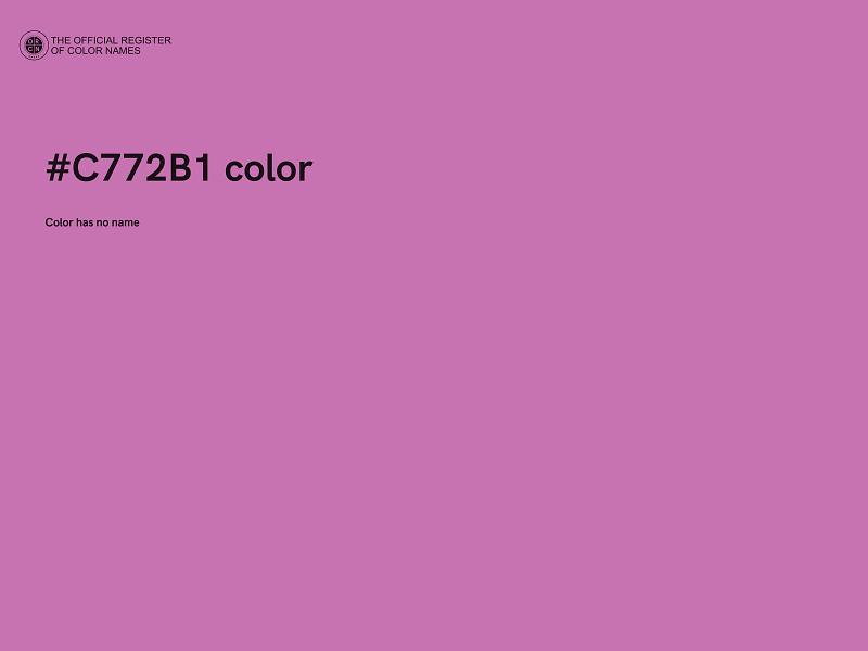 #C772B1 color image