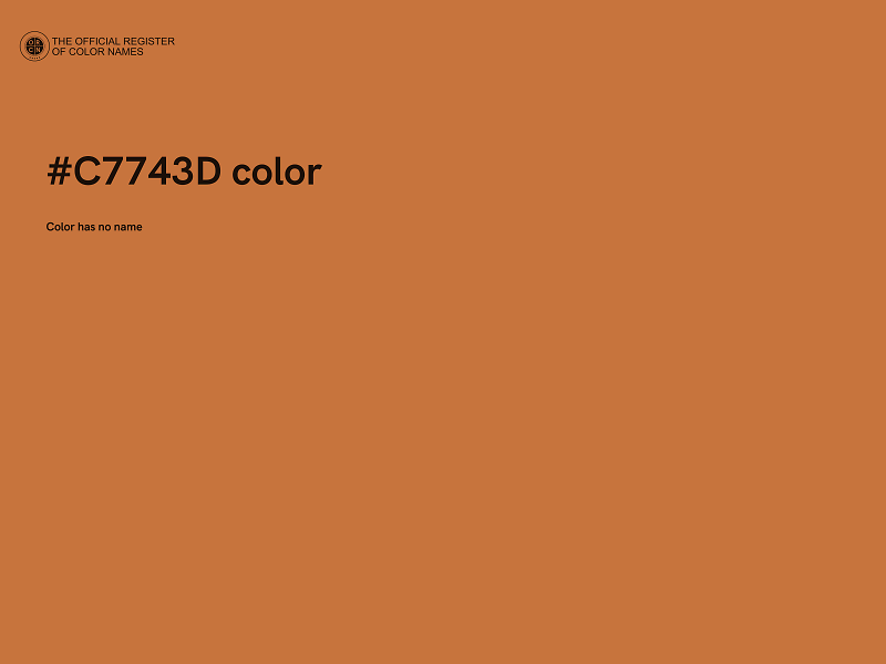 #C7743D color image