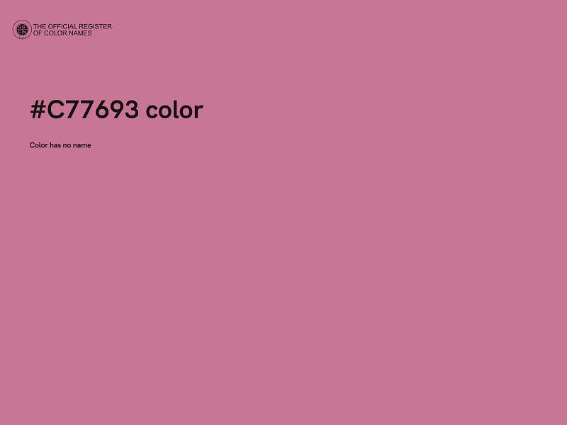 #C77693 color image