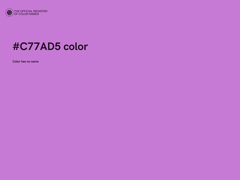 #C77AD5 color image