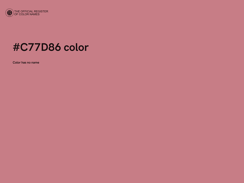 #C77D86 color image