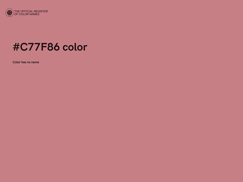 #C77F86 color image