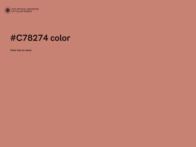 #C78274 color image