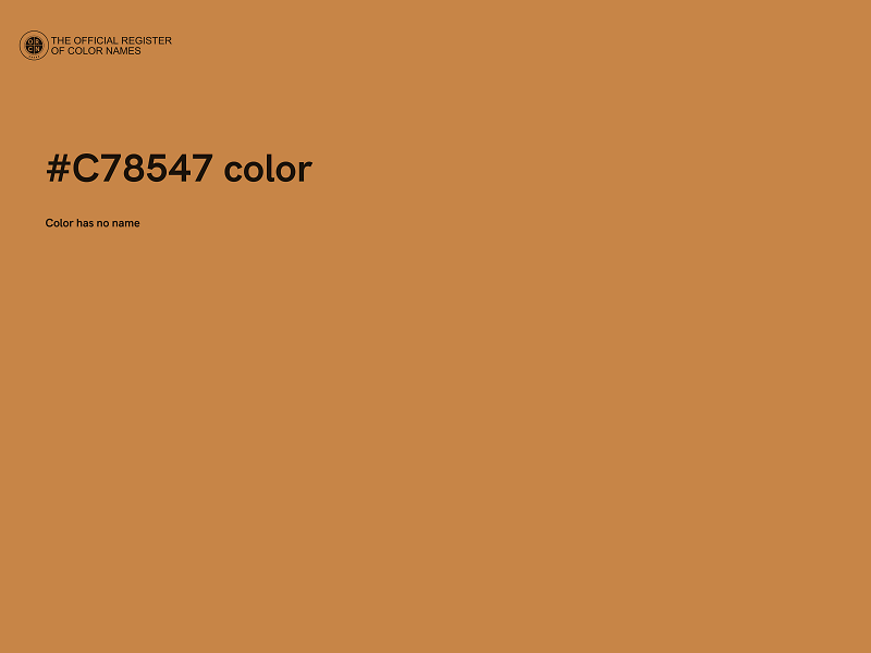 #C78547 color image