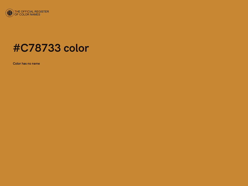 #C78733 color image