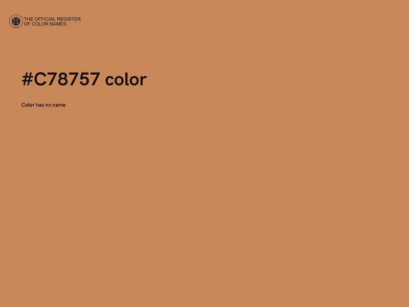 #C78757 color image