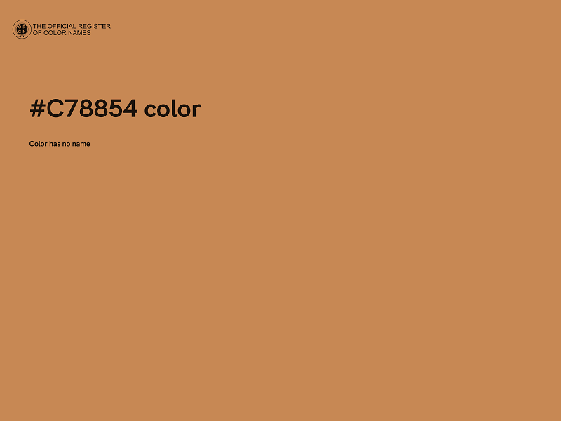 #C78854 color image