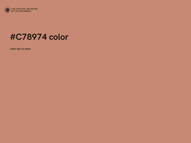 #C78974 color image