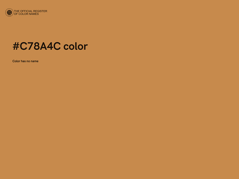 #C78A4C color image