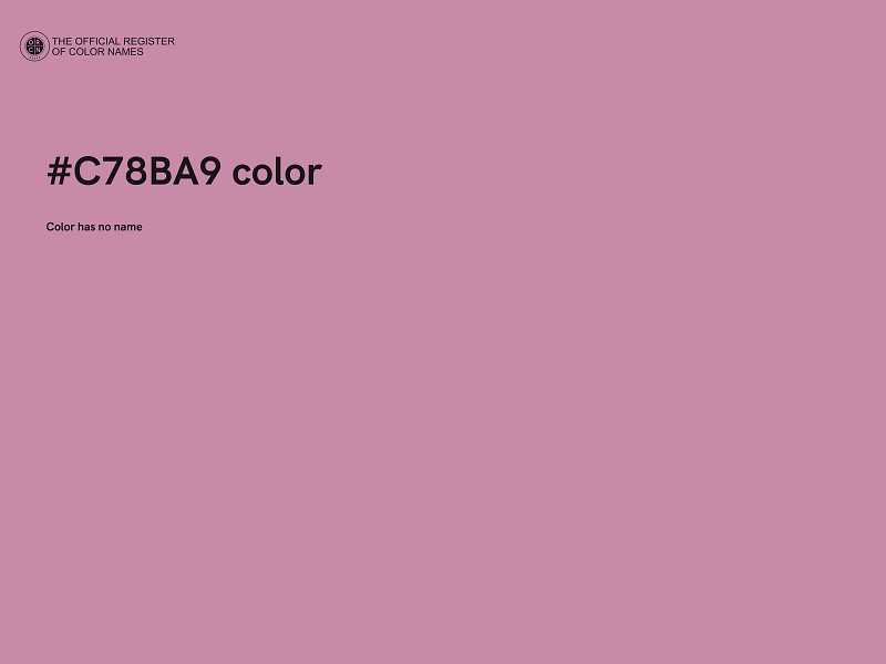 #C78BA9 color image