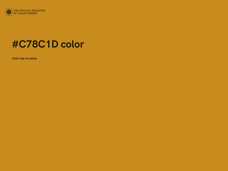 #C78C1D color image