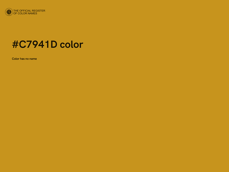 #C7941D color image