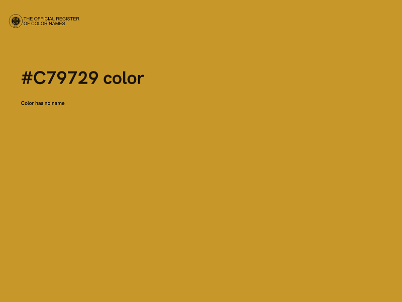 #C79729 color image