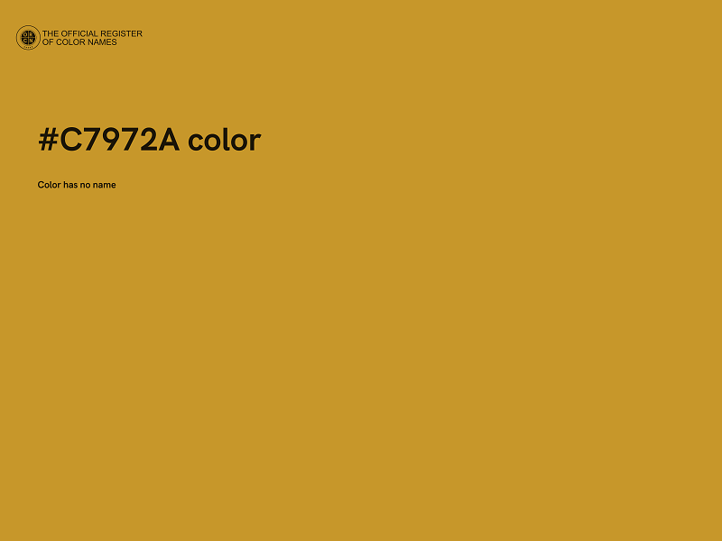 #C7972A color image