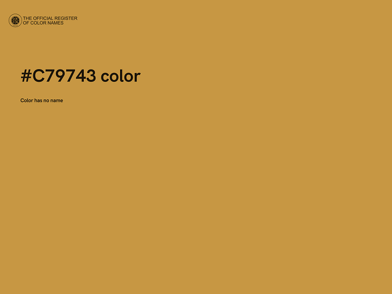 #C79743 color image