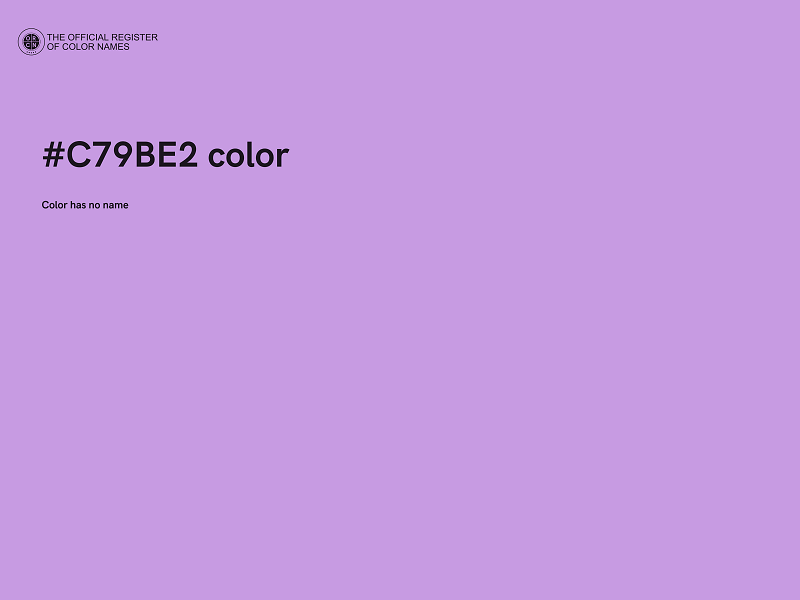 #C79BE2 color image