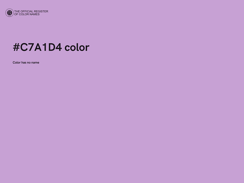 #C7A1D4 color image