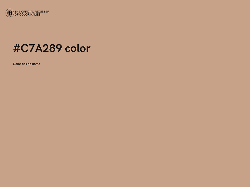 #C7A289 color image