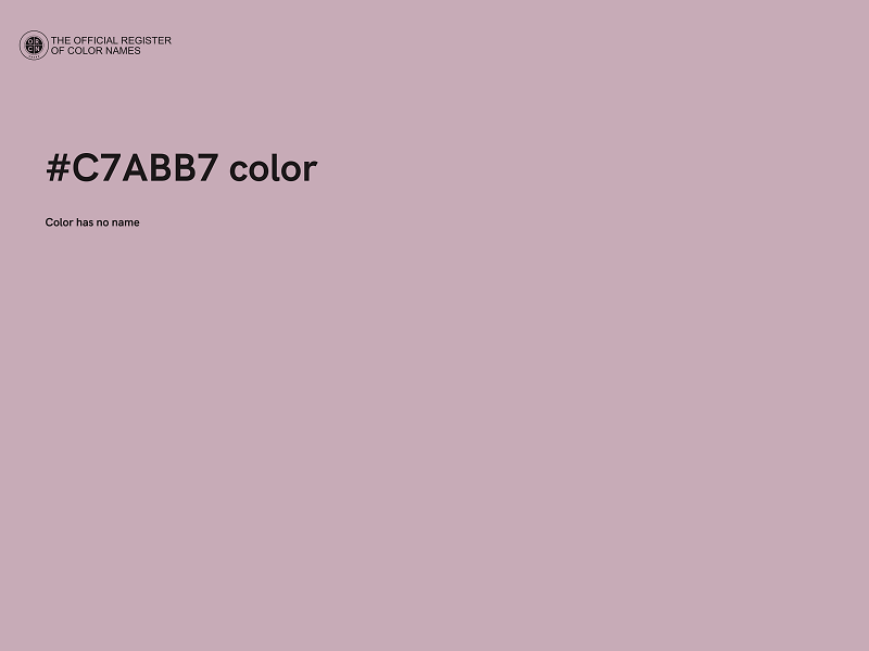 #C7ABB7 color image