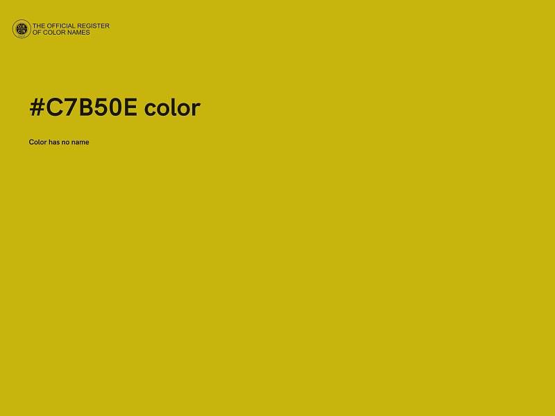 #C7B50E color image