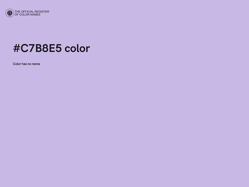 #C7B8E5 color image