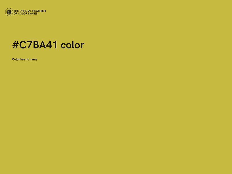 #C7BA41 color image