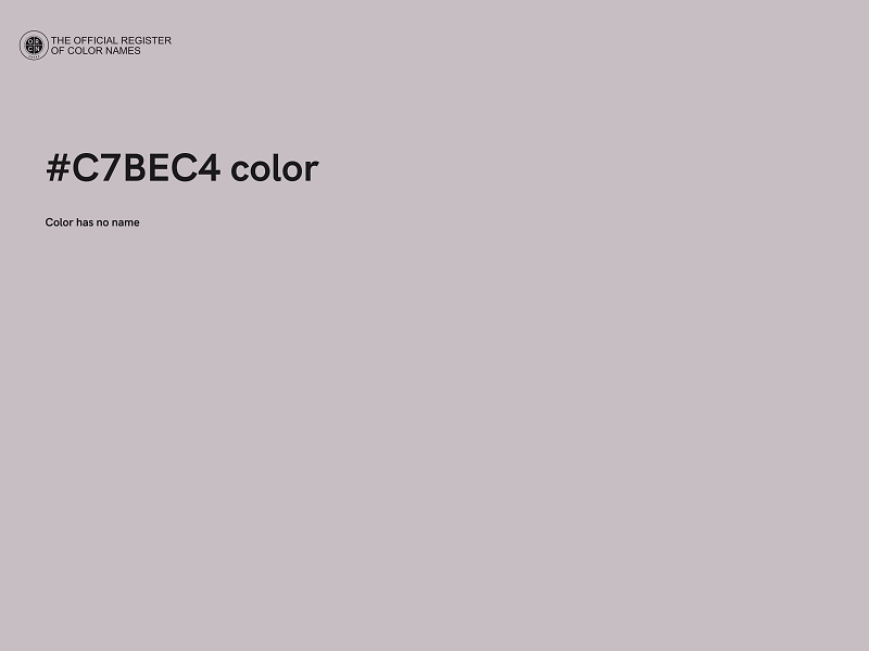 #C7BEC4 color image