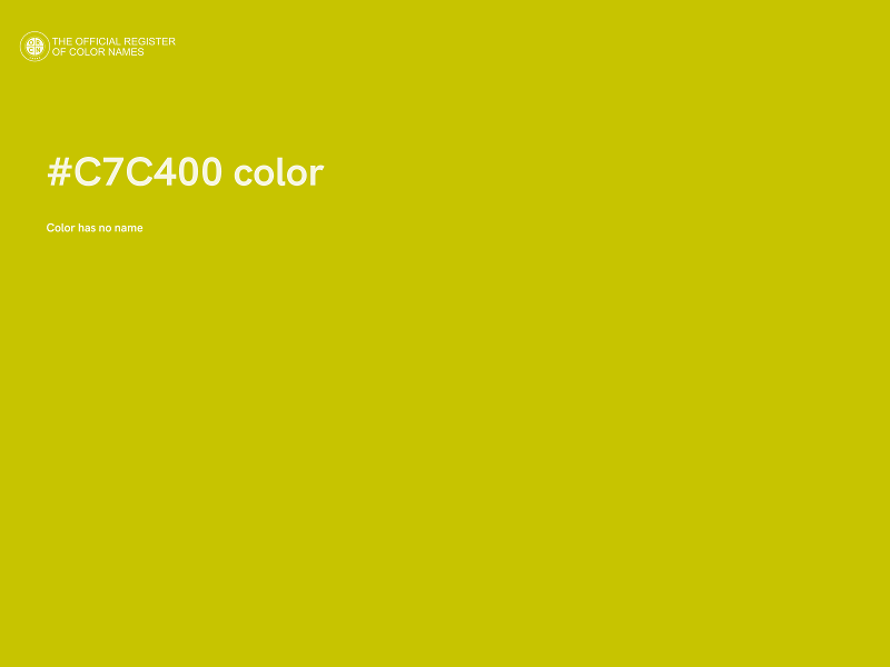 #C7C400 color image