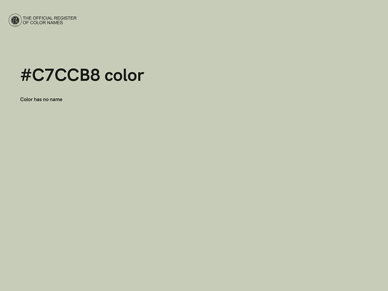 #C7CCB8 color image