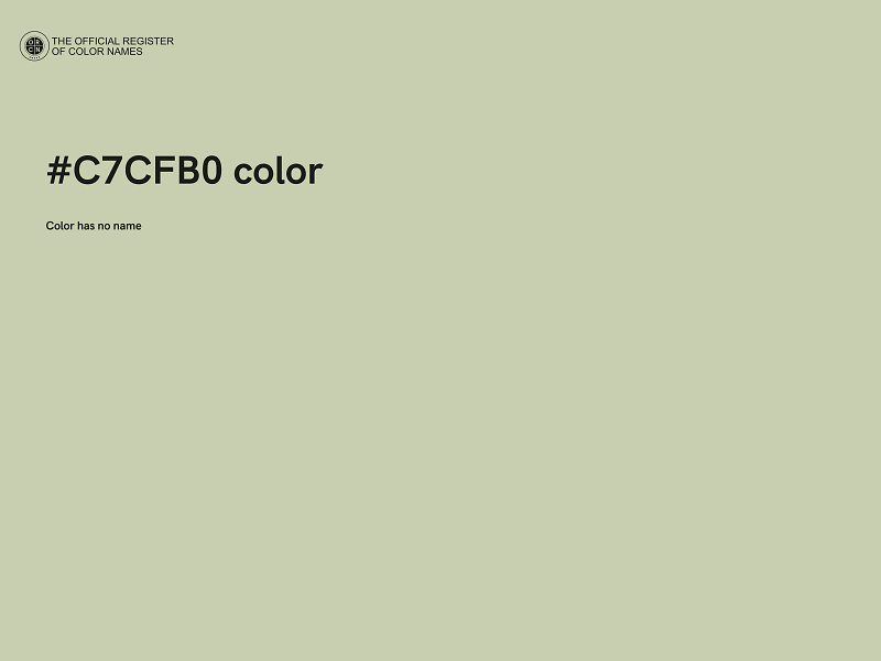 #C7CFB0 color image